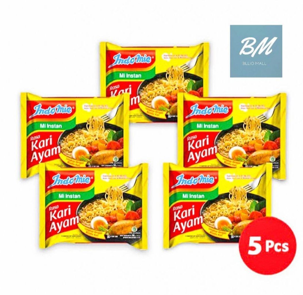 Indomie Kari Ayam 5 Pcs / Mie Indomie Kuah Rasa Kari Ayam 5