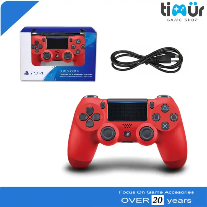 ps4 controller red magma