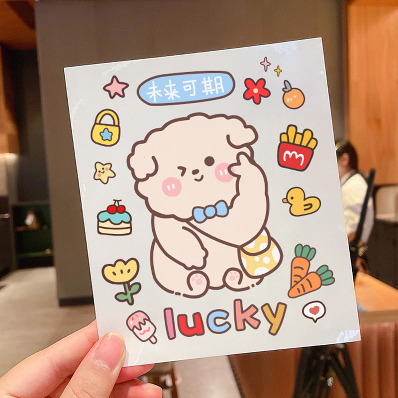 KOCHEN Sticker Kertas Aesthetic Decorative Animals Style Kawaii