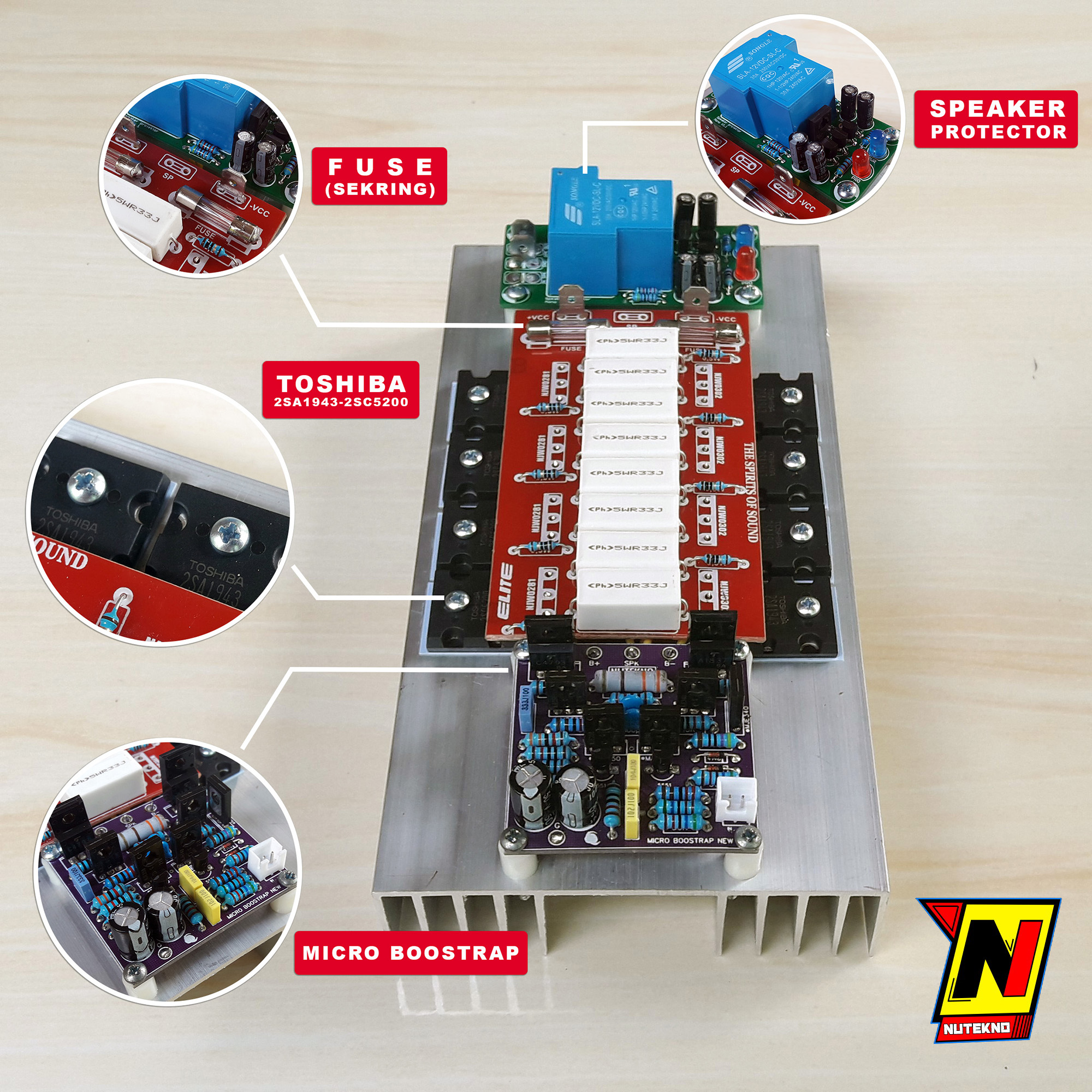 Kit Power Amplifier Micro Boostrap 4 Set Transistor Final | Lazada