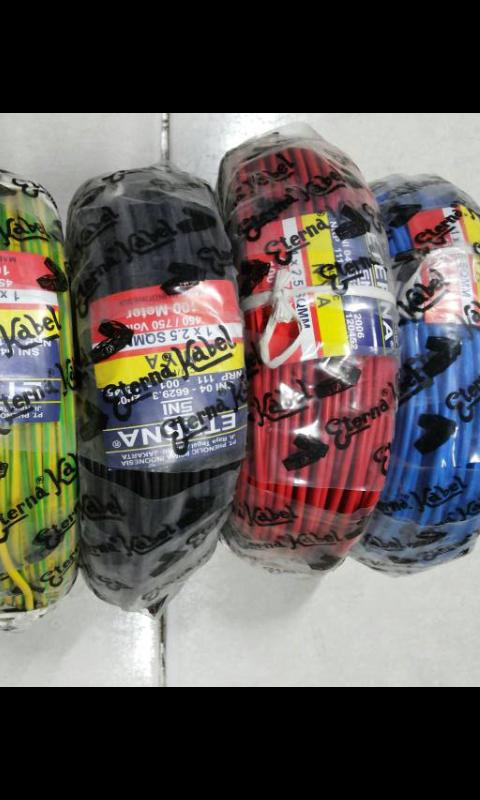 kabel listrik NYA 1x2,5 ETERNA / 1 roll 100 meter