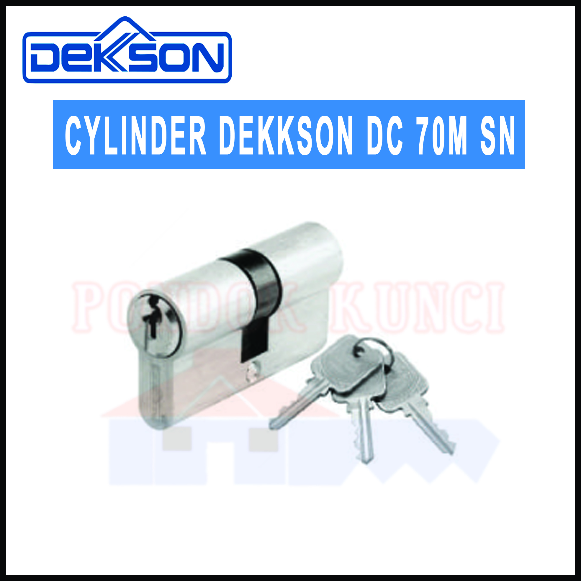 Yale YL6 Security Cylinder - Long Cam, Nickel, 30x70mm, Anti-Bump & Anti-Drill