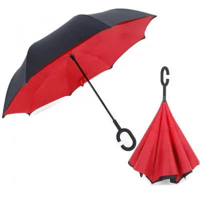 KZbrella Payung mobil payung terbalik kazbrella warna dalam hitam luar Original Resmi