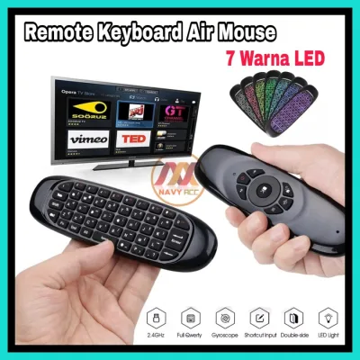 Mini Keyboard Air Mouse LED Bluetooth Wireless Backlit Remote C120
