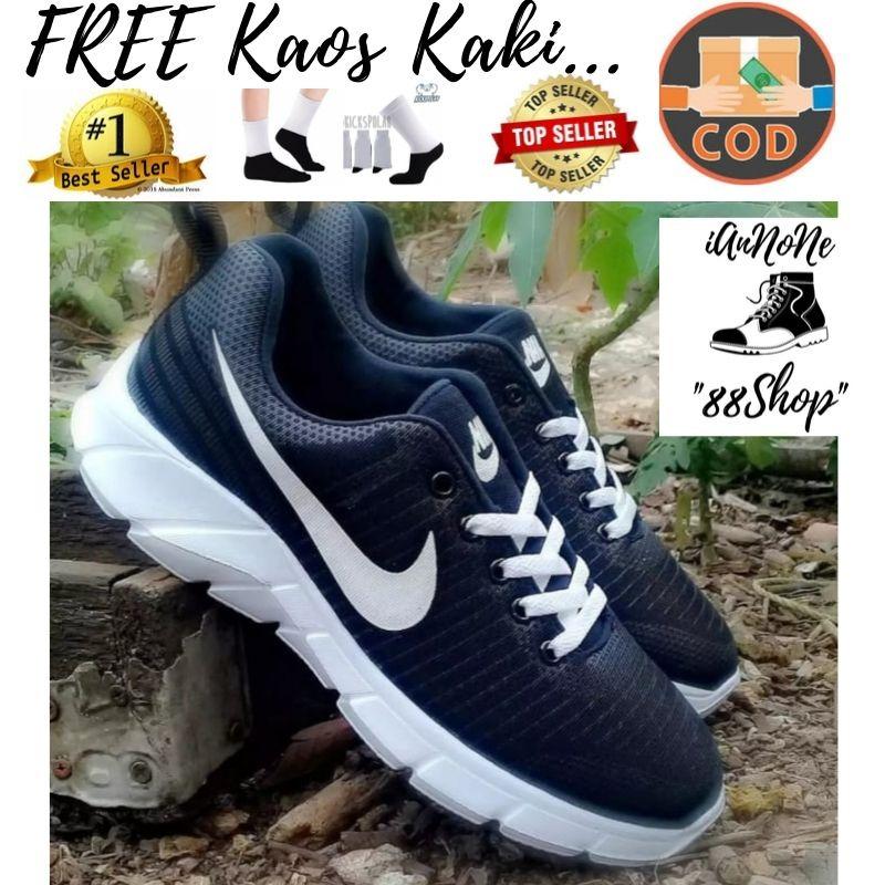 TERBARU NIKE_88 NEO HITAM (NKB-02) SEPATU SNEAKERS NIKE/SEPATU PRIA/SEPATU WANITA/SEPATU OLAHRAGA/SEPATU SEKOLAH/COCOK BUAT JOGING-@ALLTEZA88SHOP