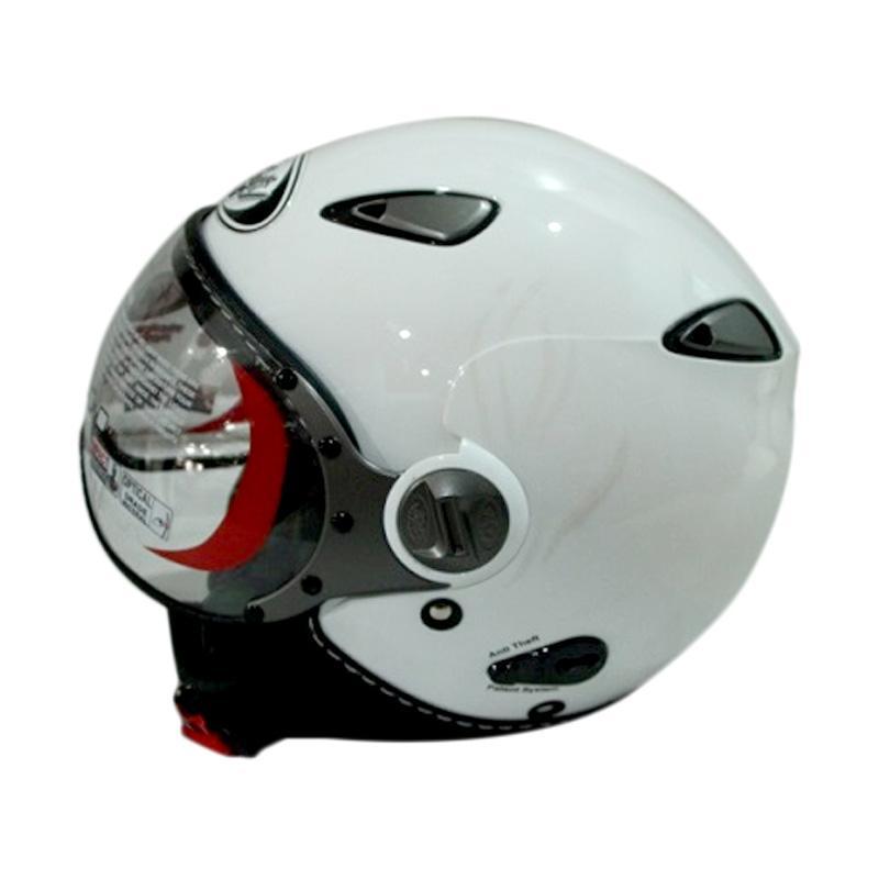 helm KYT Elsico Helm Half Face - Solid white