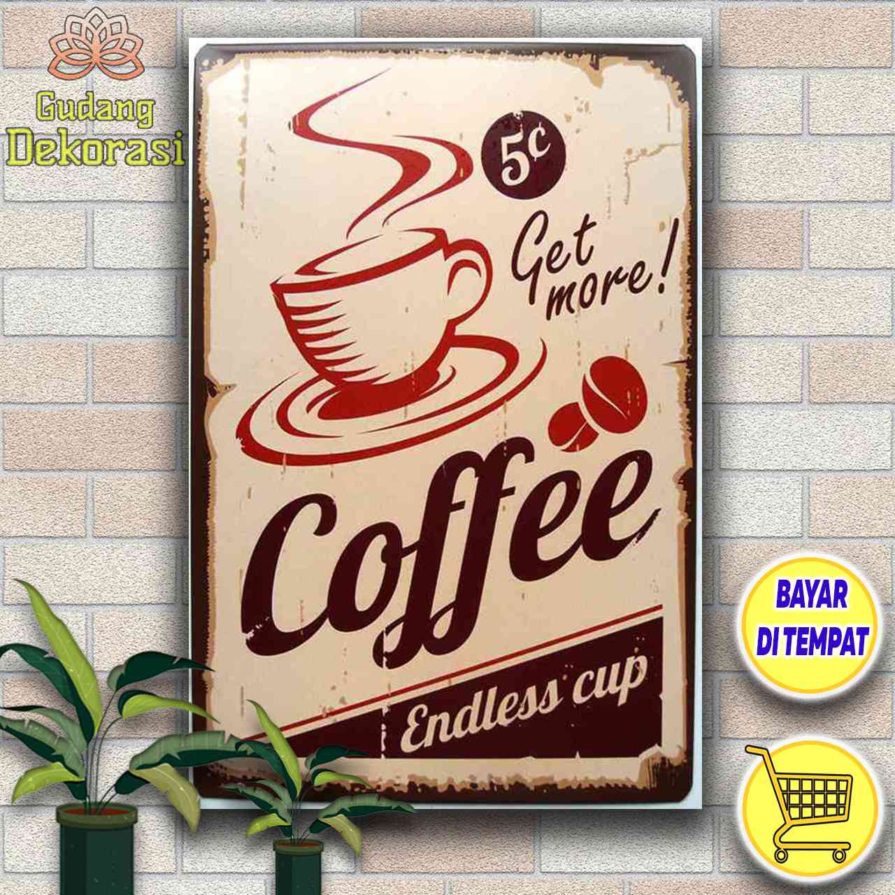 (Bisa COD) Hiasan Dinding Poster Kayu Kopi Quotes / Coffe / Hiasan