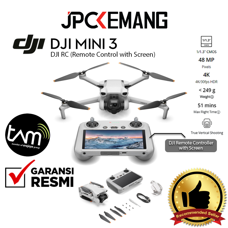 DJI Mini 3 Basic Drone DJI Mavic Mini 3 Drone Camera JPC KEMANG GARANSI