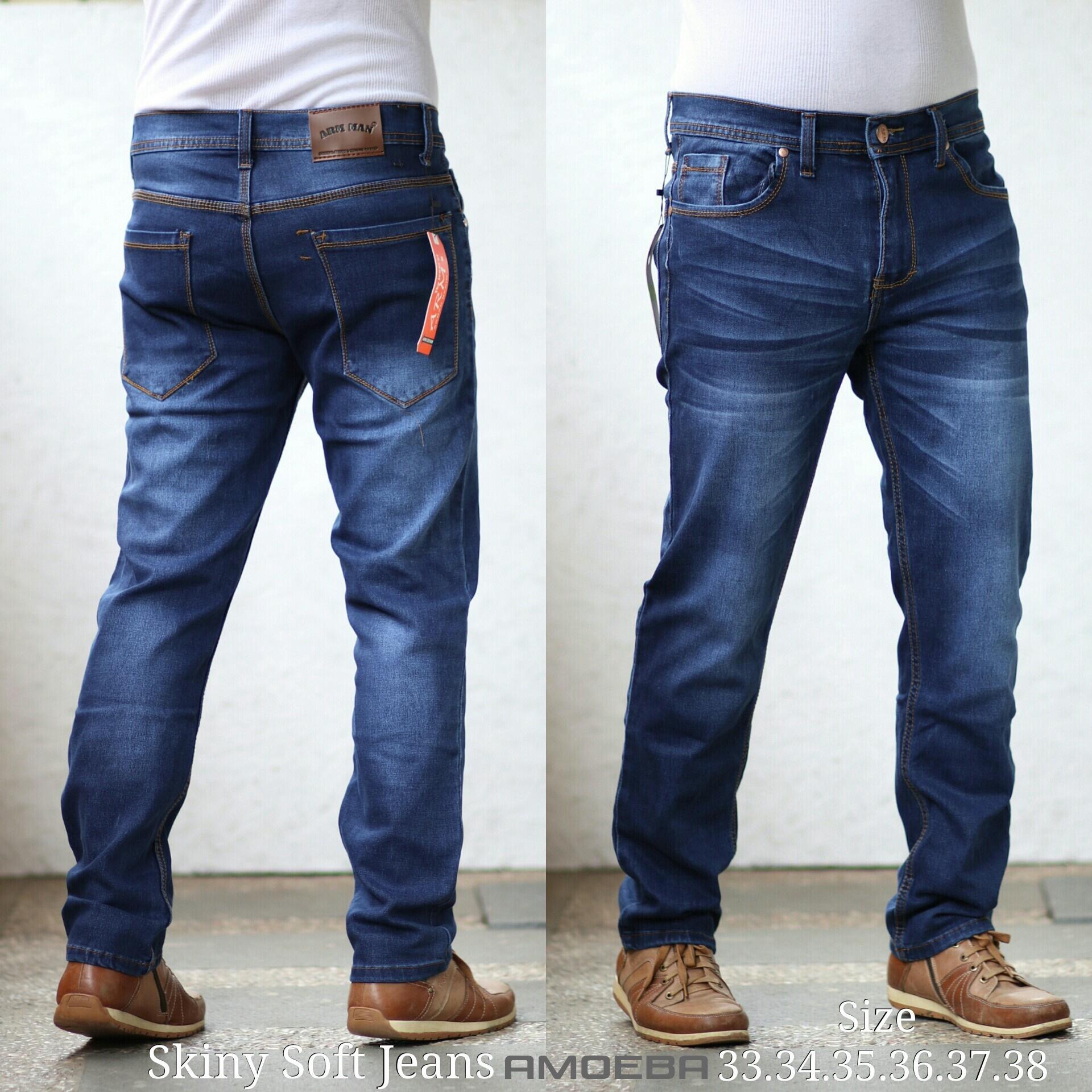 Celana Jeans Skinny Big Size/Slimfit Jumbo/Ukuran Besar Pria Murah