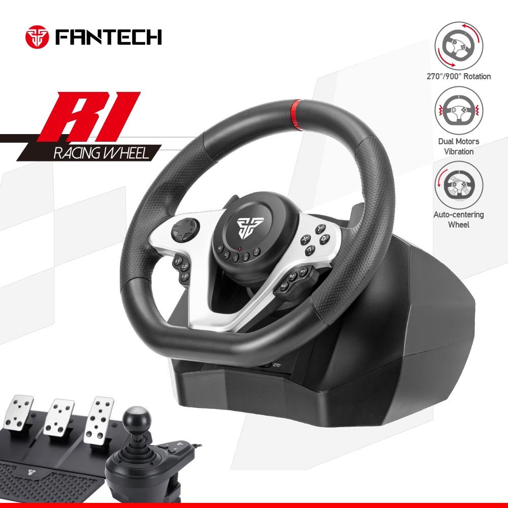 Fantech R1 Racing Steering Wheel Simulator Driving Force Wheel