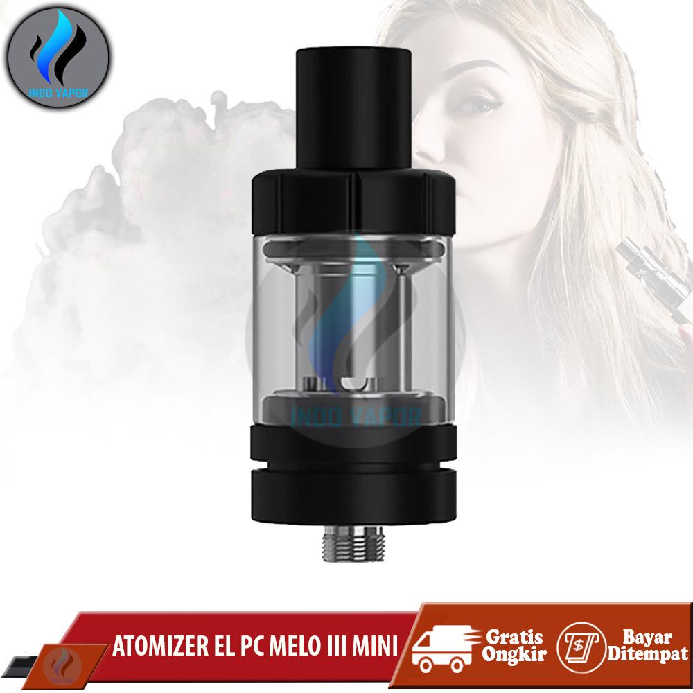 Indo Vapor - RDTA Vape Murah Atomizer EL PC Melo III mini Tank Vape Vapor Rokok Elektrik - Hitam Indo Vapor - RDTA Vape Murah Atomizer EL PC Melo III mini Tank Vape Vapor Rokok Elektrik - Hitam