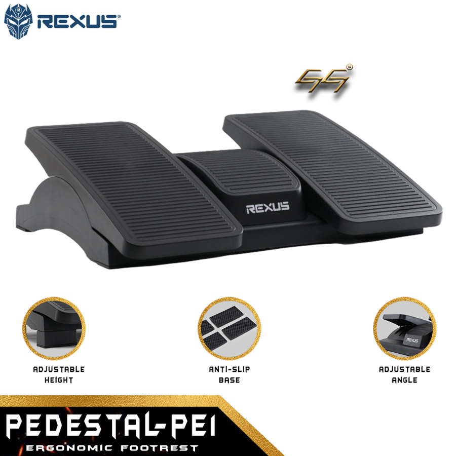 REXUS PEDESTAL PE1 PE1 Ergonomic Foosrest Angle Alas Kaki Ergonomis