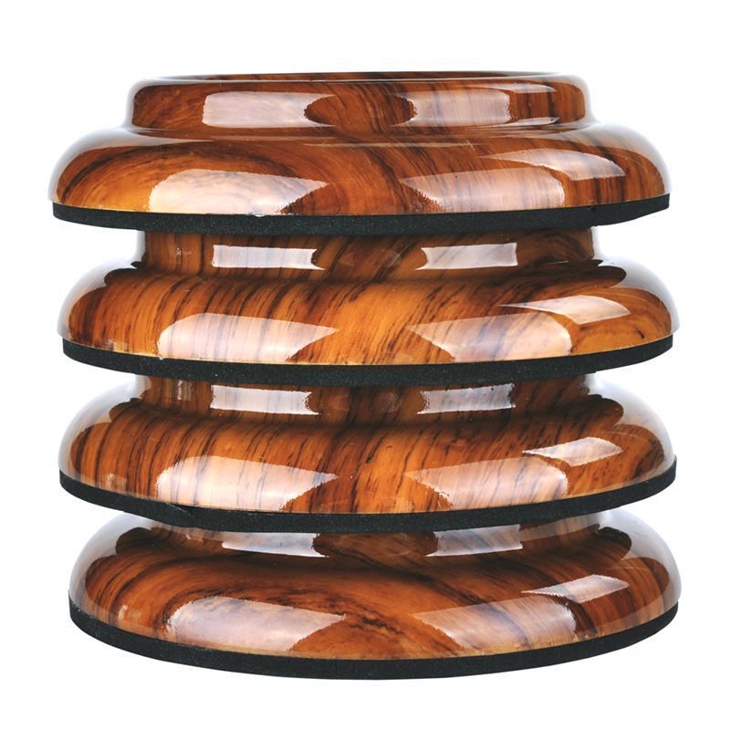 4Pcs Upright Piano Caster Cups,Rosewood Color Piano Caster Piano Leg Floor Protectors with Non-Slip & Anti-Noise Foam for Hardwood Floor(Acrylic)
