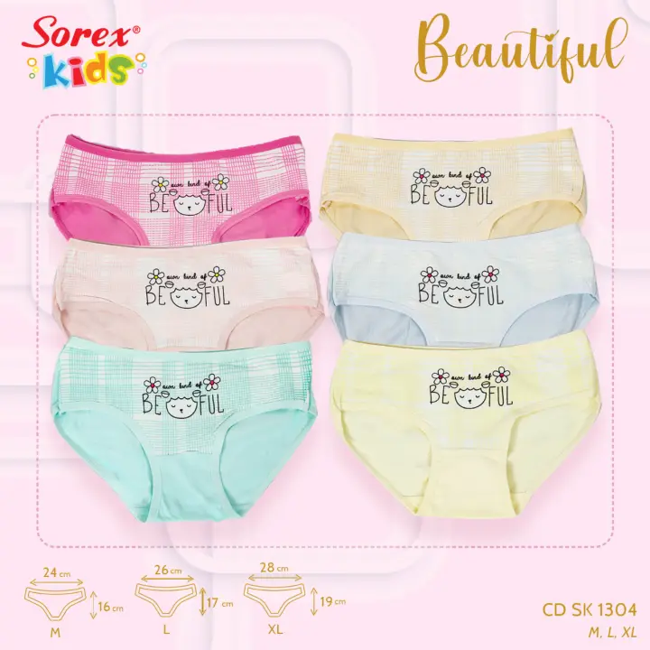 Sorex Kids Cd Sk 1304 1pcs Boxer Celana Dalam Anak Perempuan Murah Karakter Kartun Lucu Imut Cantik Bahan Katun Supersoft Adem Warna Pastel Lazada Indonesia
