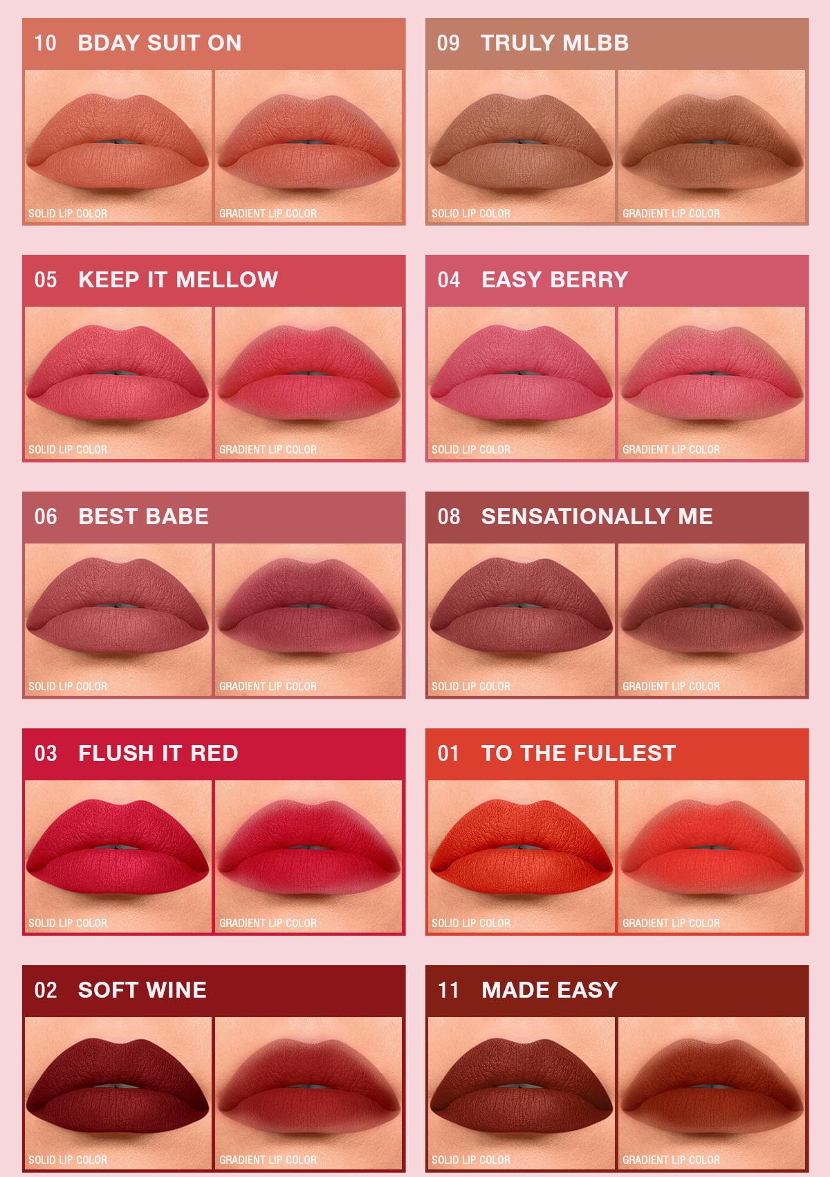 warna maybelline sensational liquid matte