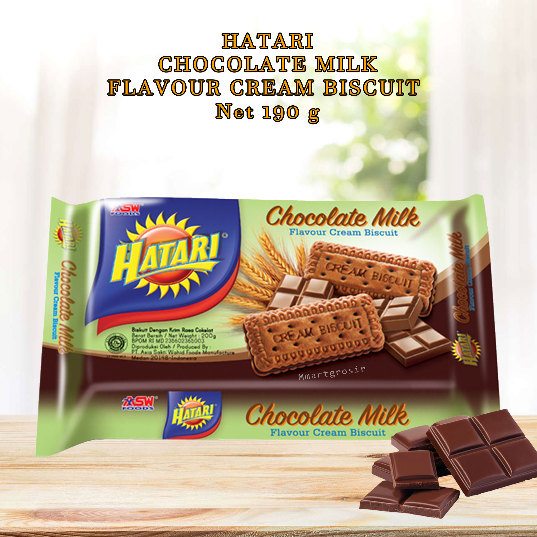 Hatari Asw Foods Chocolate Milk Flavour Cream Biscuit G Lazada Indonesia