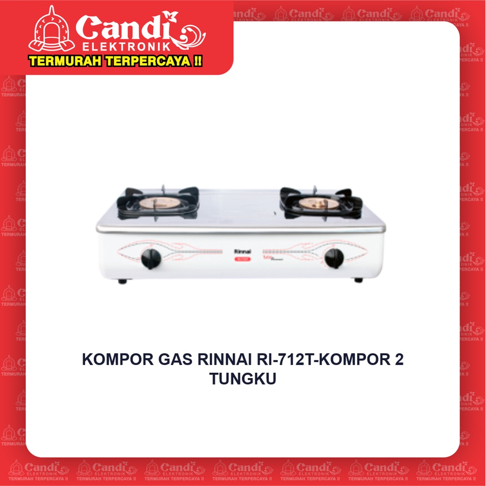 KOMPOR GAS RINNAI RI-712T-KOMPOR 2 TUNGKU | Lazada Indonesia