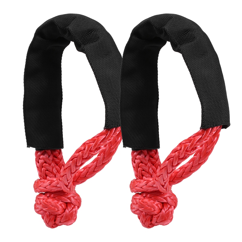 2X Soft Shackle Rope Synthetic Tow Recovery Strap 38,000LBs WLL Auto