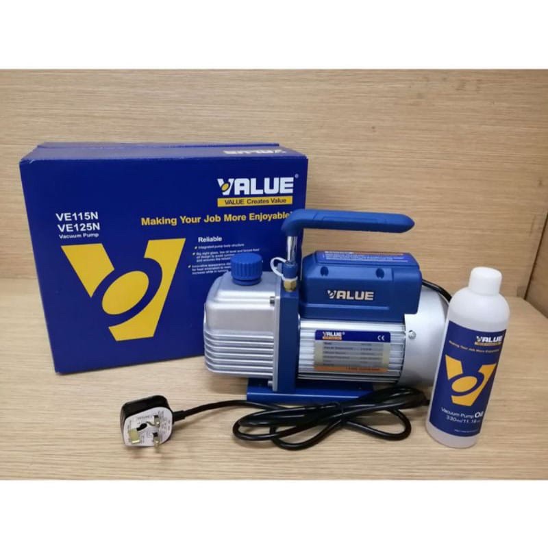 VALUE Vacuum Pump 1/4 HP VE115N. Mesin Vakum Freon Dan Kompresor AC