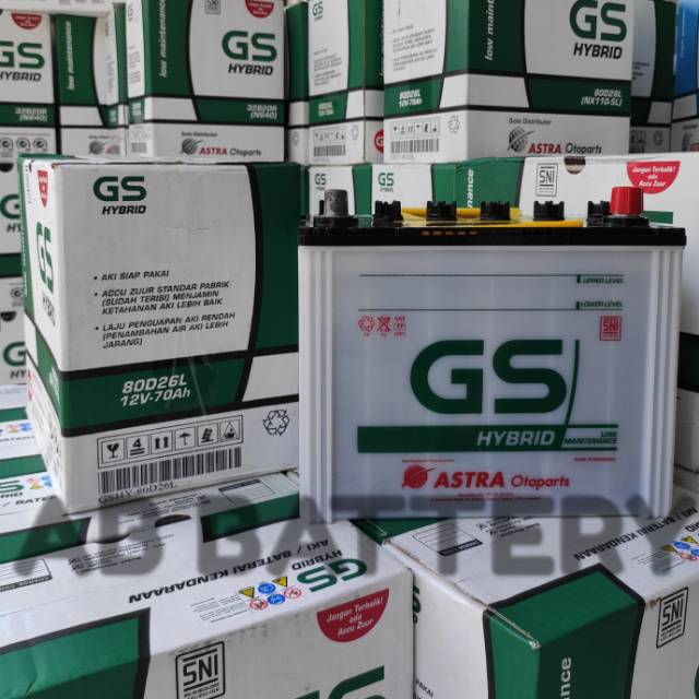 BATERAI AKI N70 GS HYBRID [BISA COD] | Lazada Indonesia