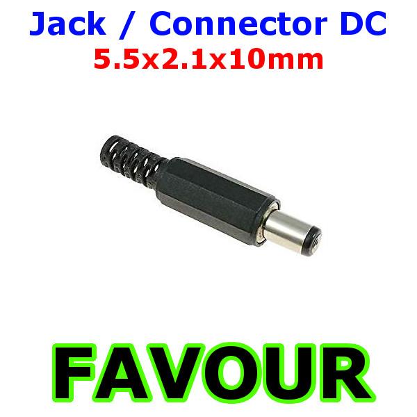 Female Pair DC Power Plug Socket Jack Connector 2x 2.1mm x 5.5mm Male
