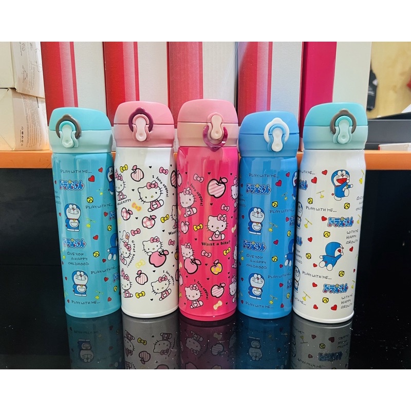 Termos Kancing Karakter Doraemon Hello Kitty & Animal 500 Ml& 350 Ml ...