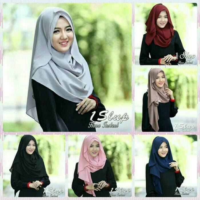 Jilbab/Kerudung/Hijab/Pashmina Instant Hana Model Terbaru,Murah / DZA Laris Fashion