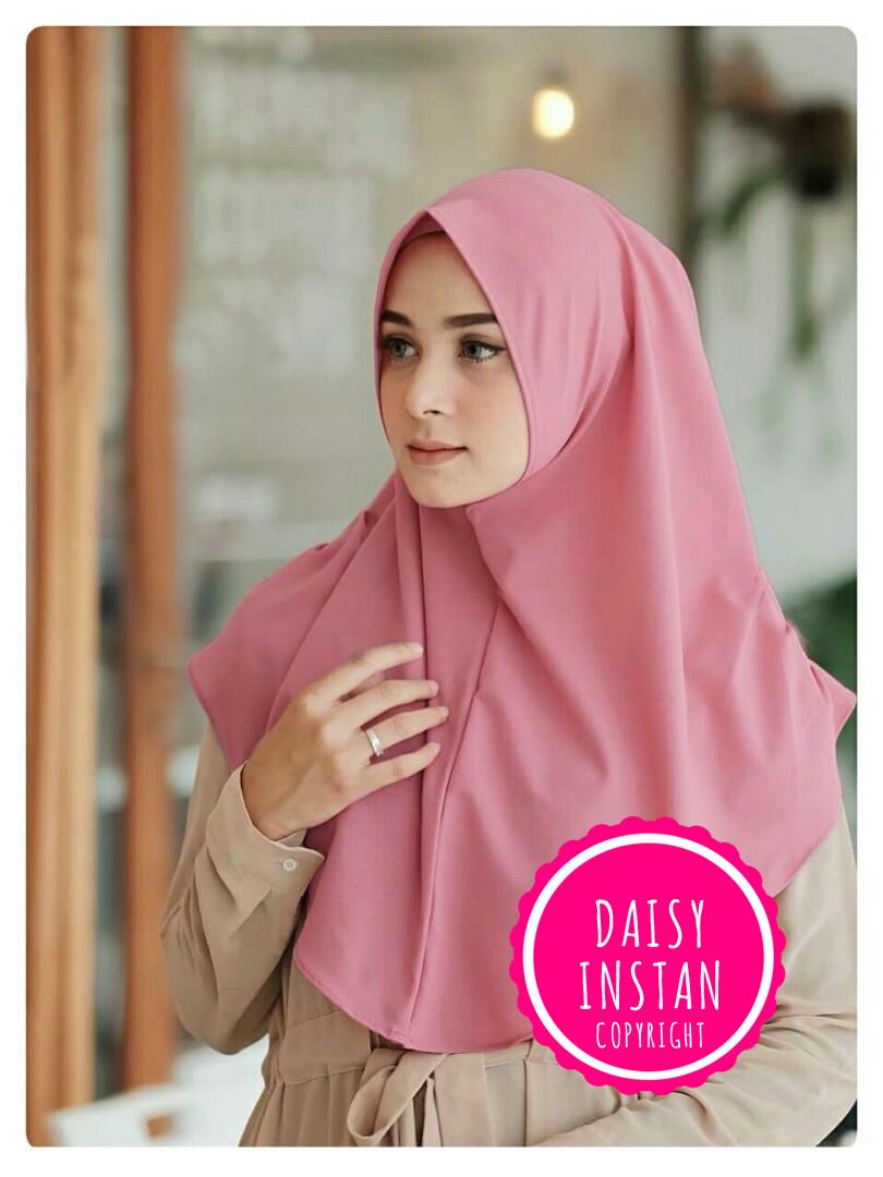 Kerudung Instan Khimar Daisy Simple NON PAD Wolfis Hijab Instan Jilbab Instan Murah Jilbab Grosir Polos