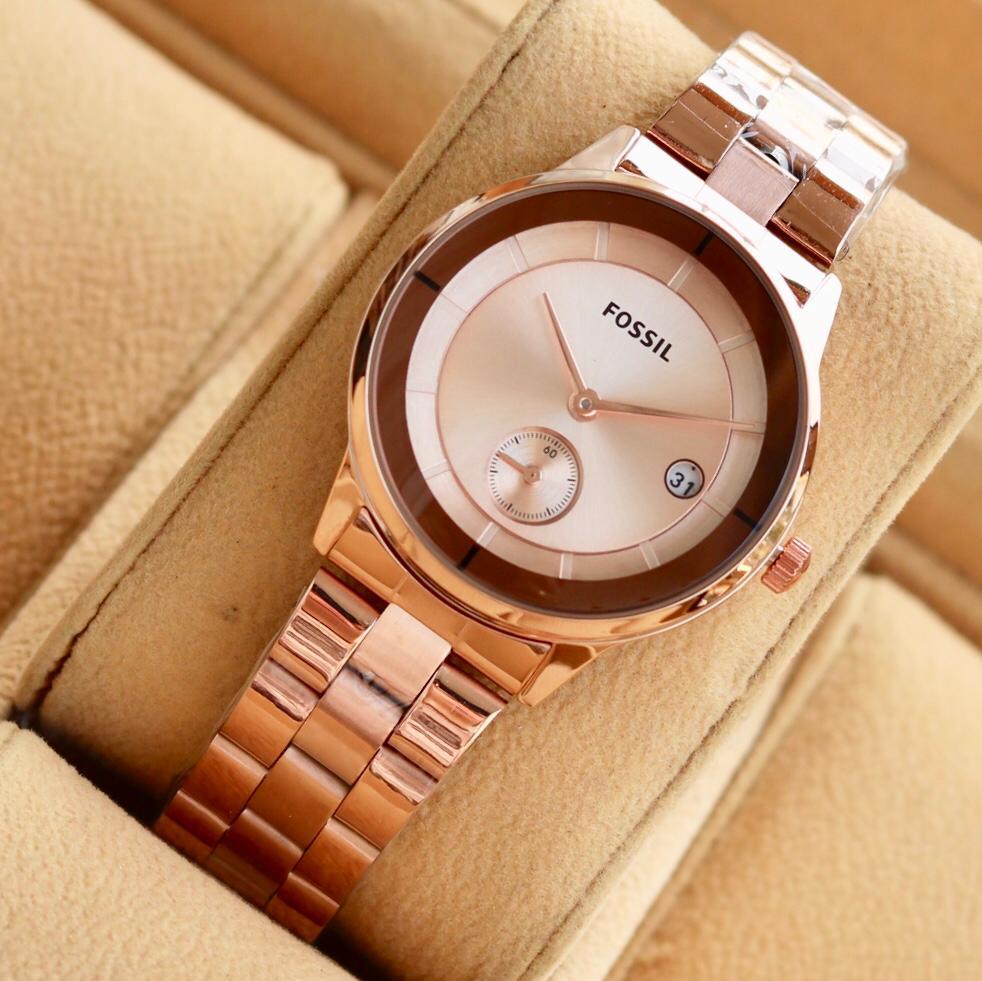 #COD#Jam Tangan Wanita F0051L Branded Stailess Steel (3,5 cm)