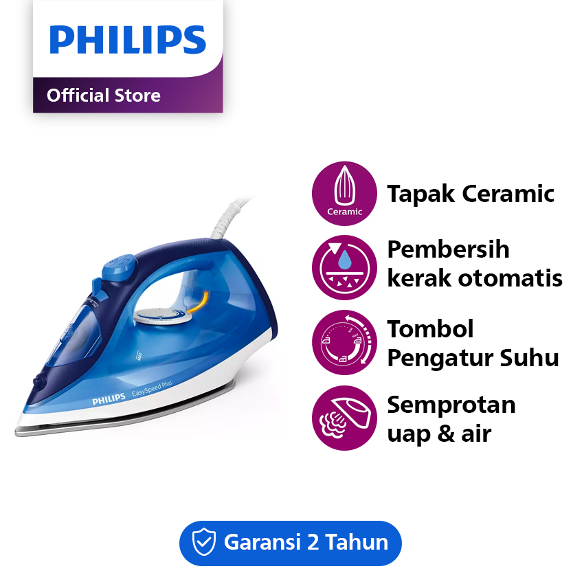 cara menggunakan iron steamer philips