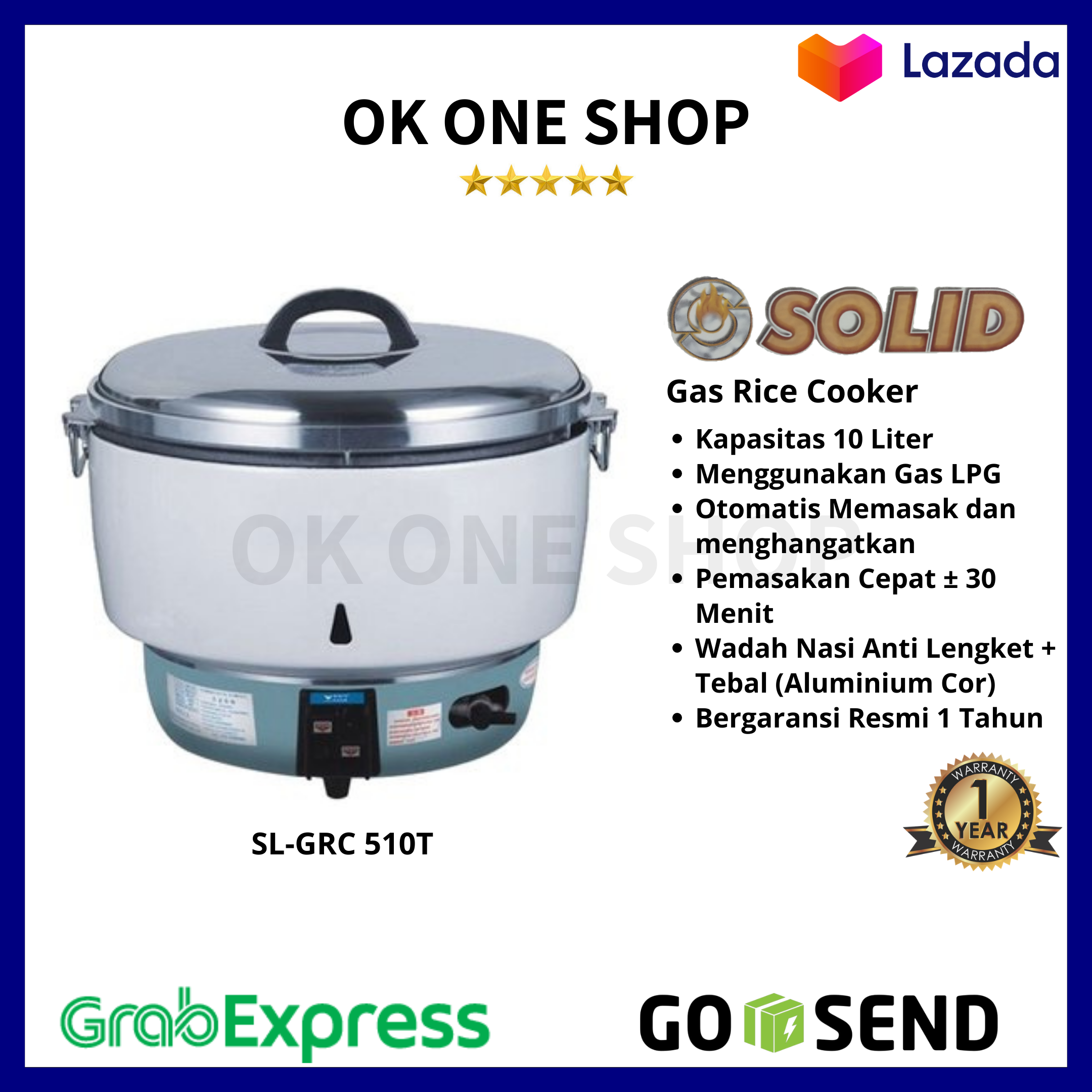 modena rice cooker gas