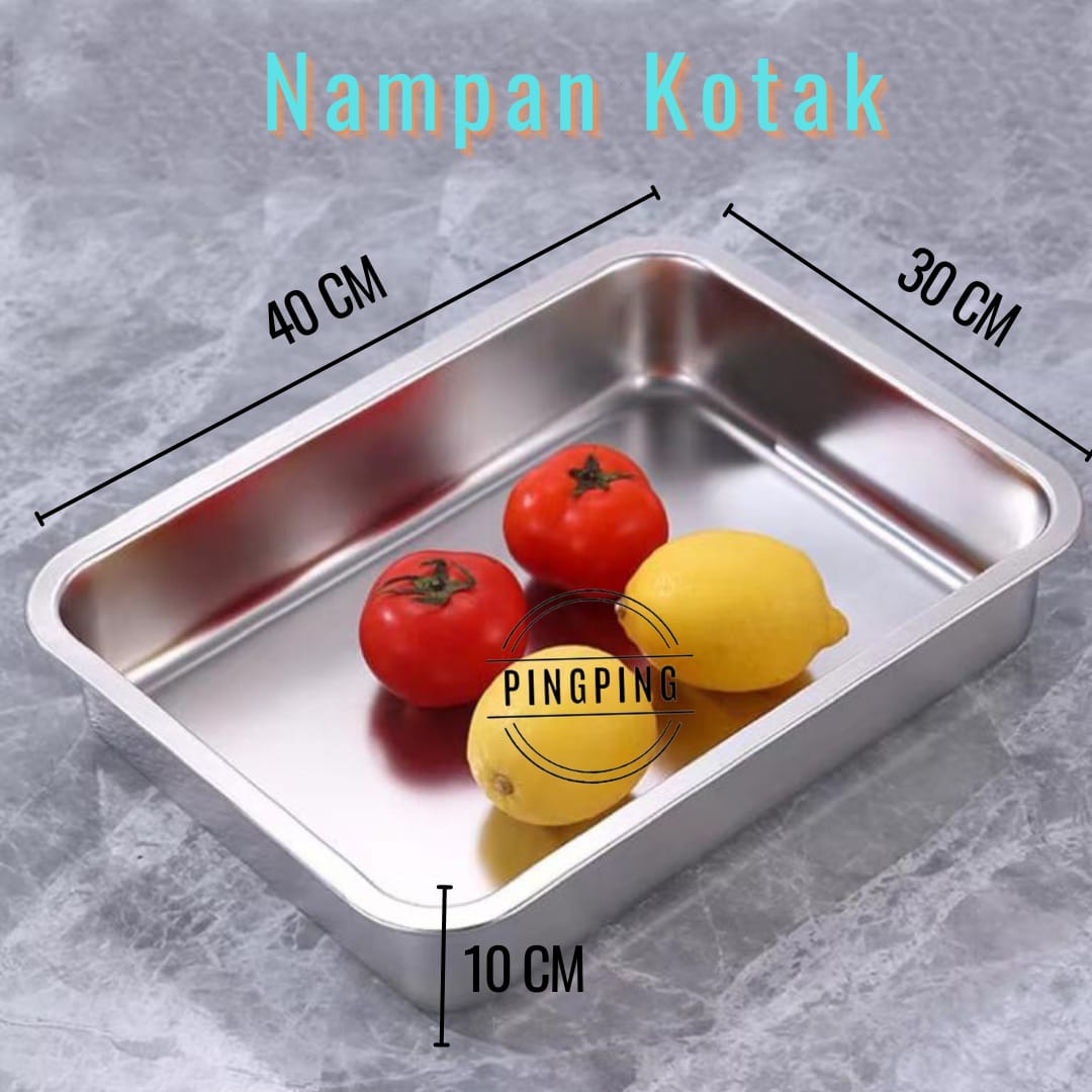 Nampan Kotak Stainless Anti Karat Lazada Indonesia