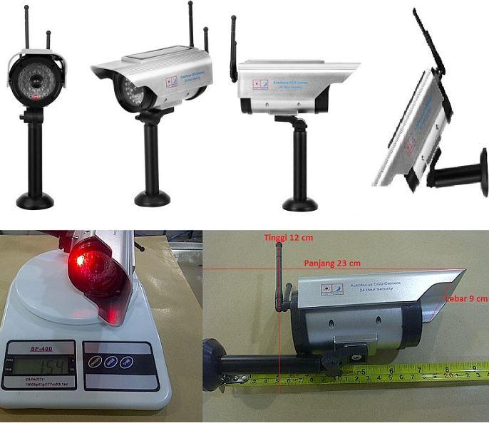 CCTV dummy palsu Outdoor antenna silver solar power ten Murah