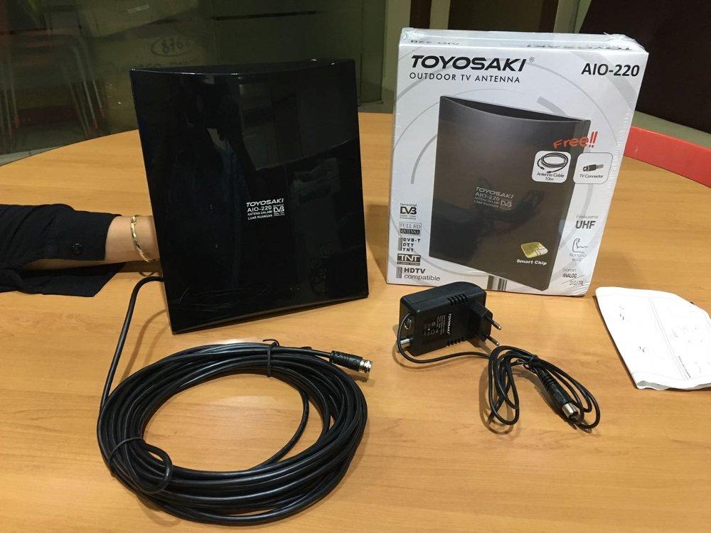 TOYOSAKI AIO 220 Antena Lcd Led TV FULL HD SMART CHIP FREE Kabel 10M