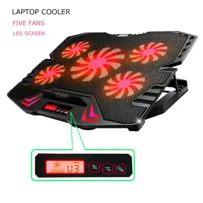 Cooling Pad Pendingin Laptop 5 Kipas - Kipas Pendingin Laptop - cooling Pad Gaming