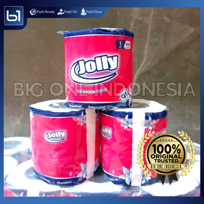 Tissue Jolly Roll 200 Sheets, Tisue Bathroom, Tisu Gulung Toilet 200