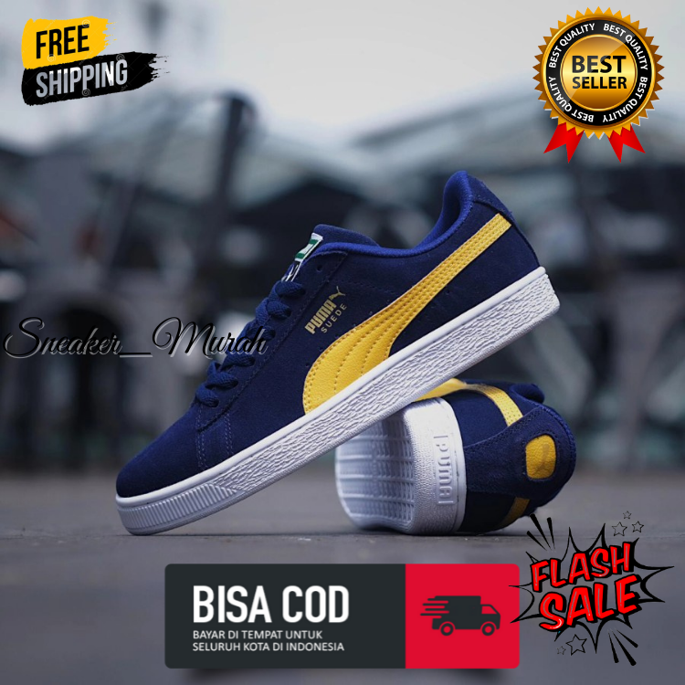 puma blue shoes quality