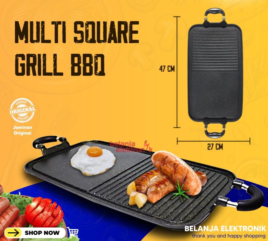 Suggo BBQ Square Multi Grill Pan Alat Panggang Lazada Indonesia