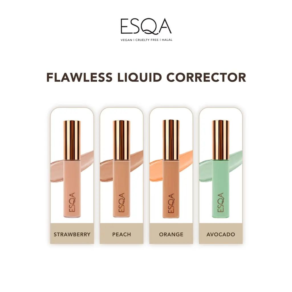 ESQA Flawless Liquid Corrector & Liquid Concealer Series Lazada Indonesia