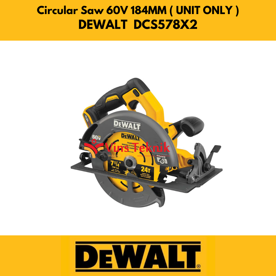 Cordless Brushless Circular Saw DEWALT DCS578 DCS 578 UNIT ONLY
