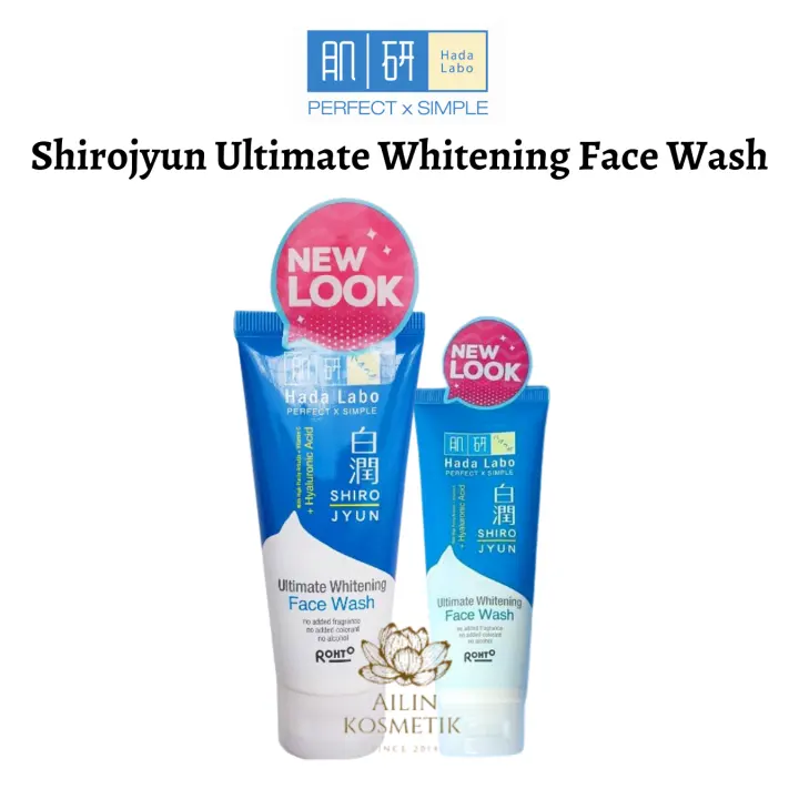 hada labo ultimate whitening face wash