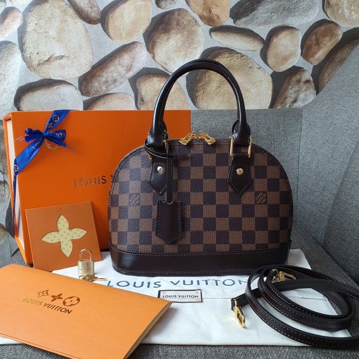 LOUIS VUITTON Damier Ebene Mini Speedy Hand Bag SP Order LV Auth 23260