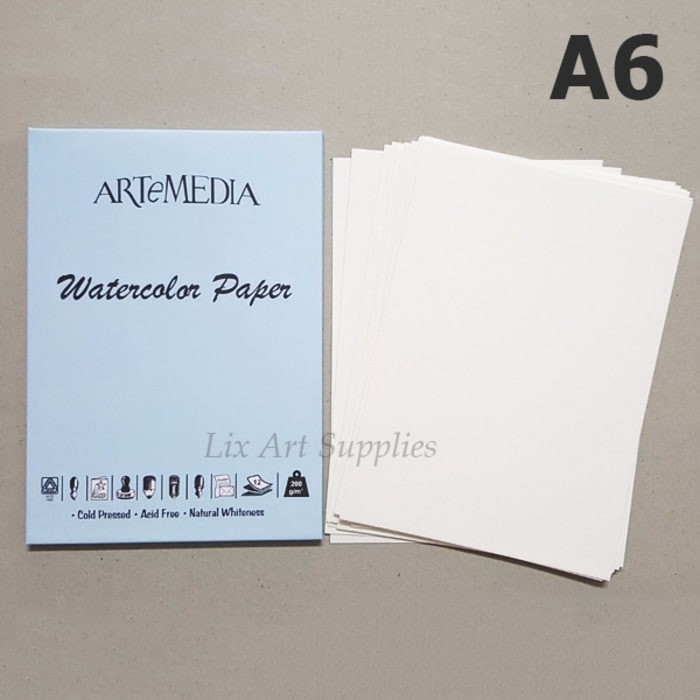 Bisa Cod Artemedia Watercolor Paper A6 (12 Lembar) - Hi Store Berkualitas | Lazada Indonesia