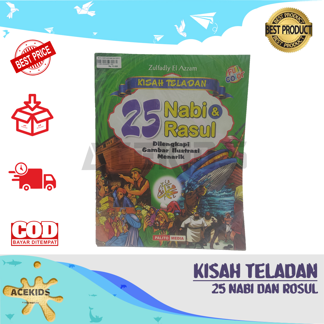 Buku Kisah Teladan Cerita 25 Nabi Dan Rasul Disertai Gambar Dan