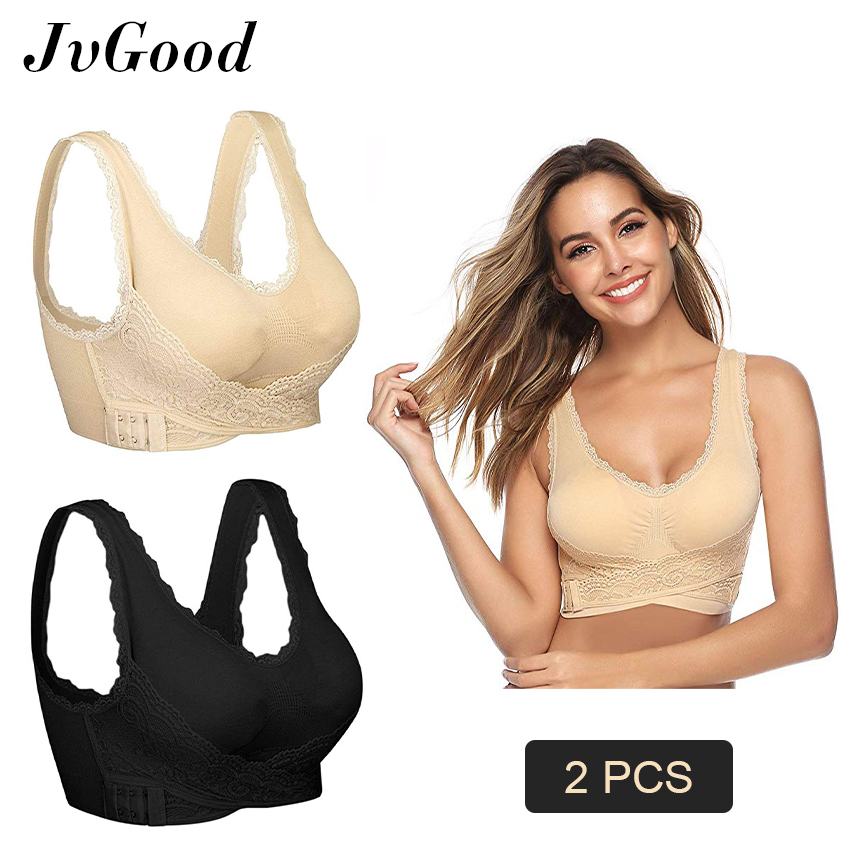Womens Low Impact Sports Bra Seamless Sports Bras Cross Front Side Buckle Lace Running Bras with Removable Pads Yoga Bra