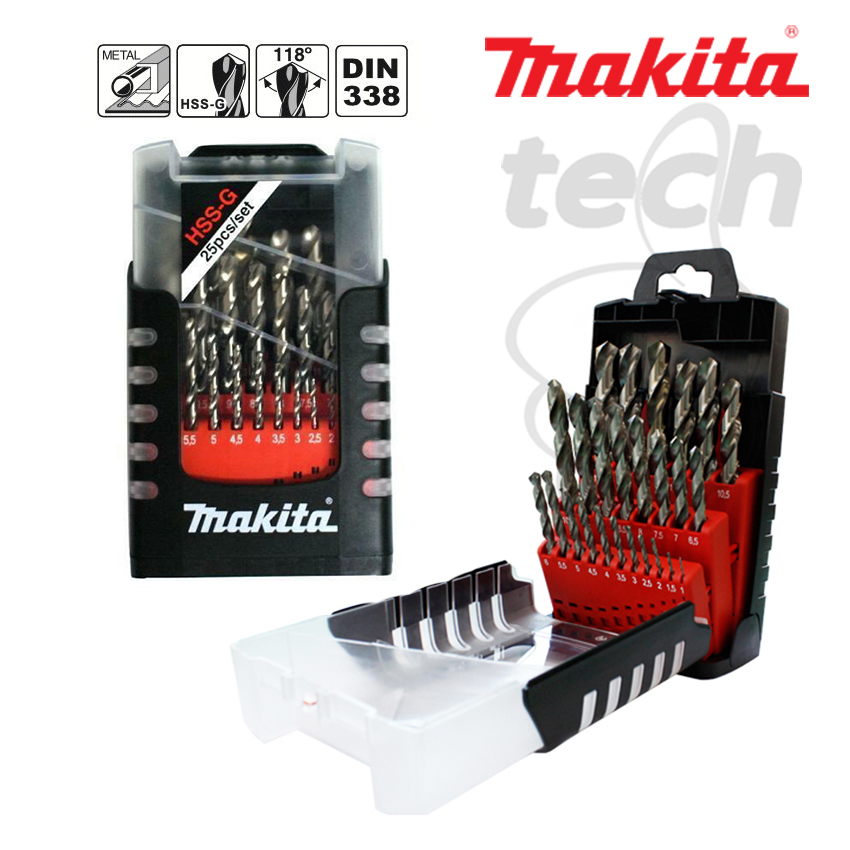 Metal Drill Bits HSS-G Makita D-50457 
