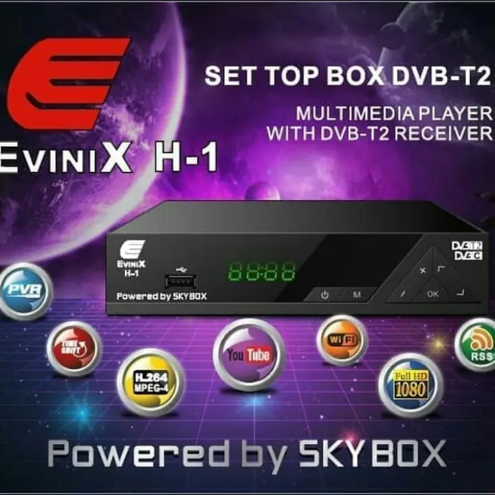 New Set Top Box Dvb T2 Tv Digital Indonesia Evinix H1 Gratis Hdmi Lazada Indonesia
