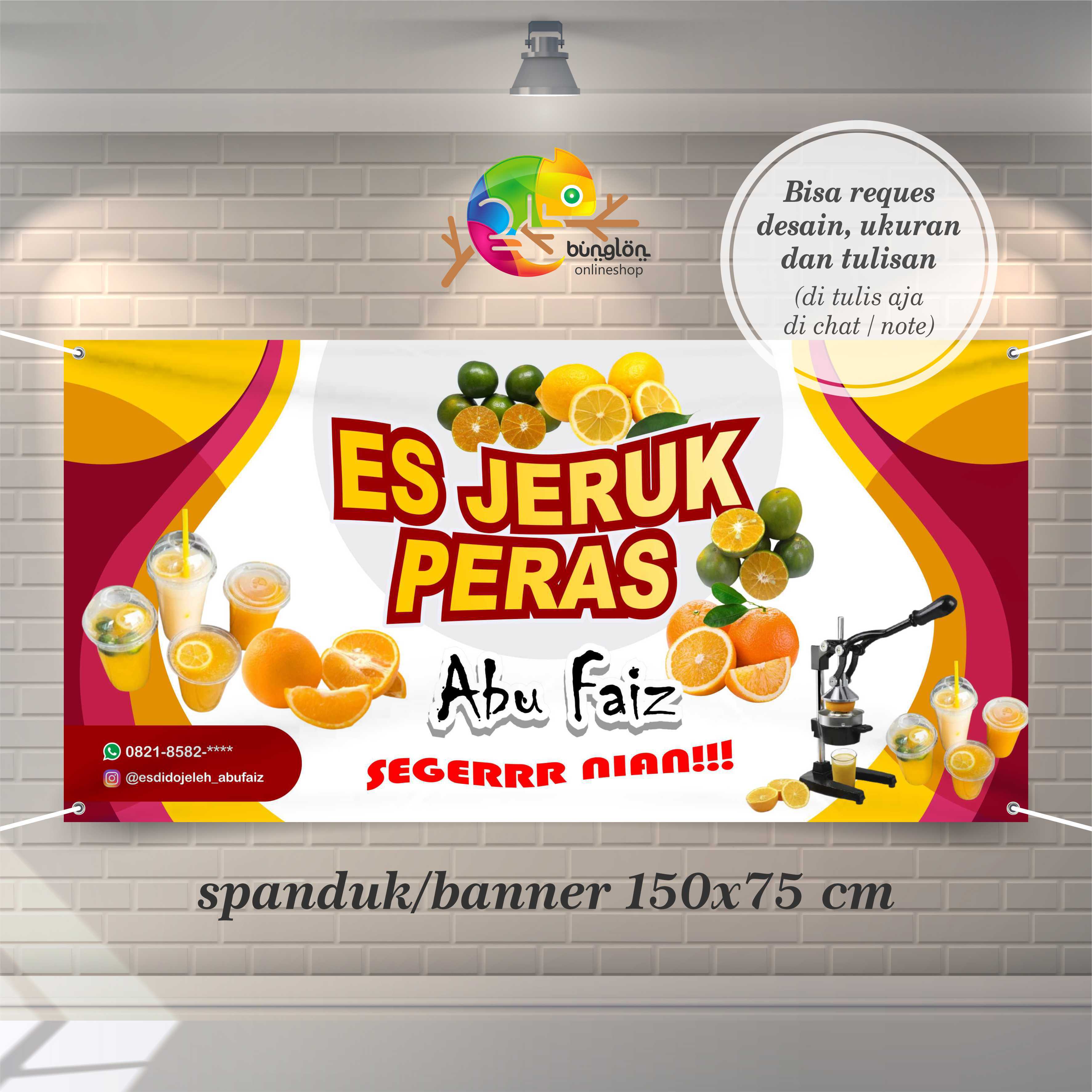 Spanduk Banner Berdiri Es Jeruk Peras Keren Lazada In 6679