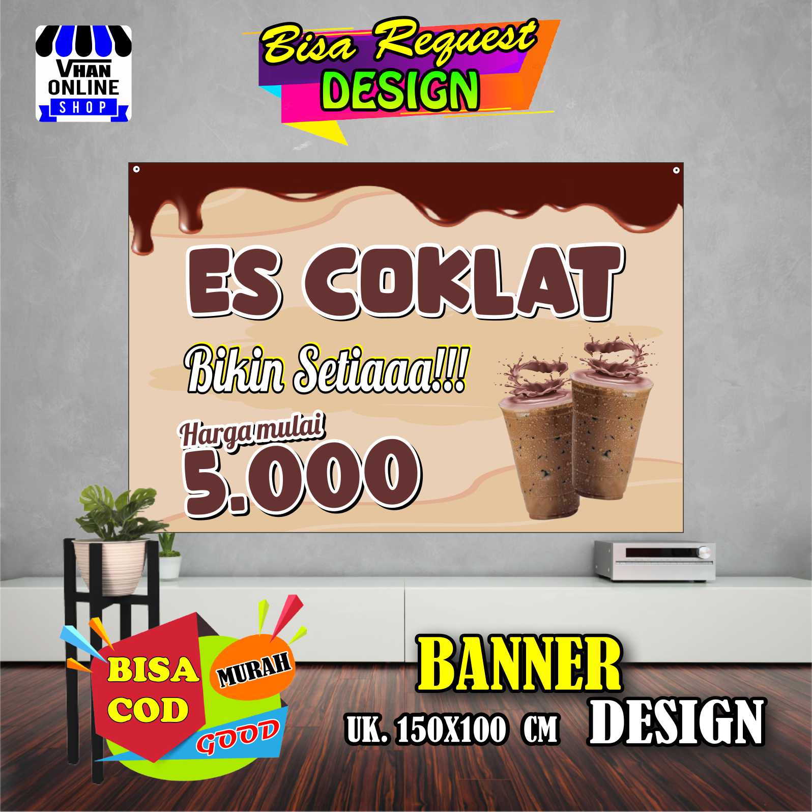 Spanduk Banner Jualan Minuman Es Coklat, Minuman Viral, Keren Murah ...