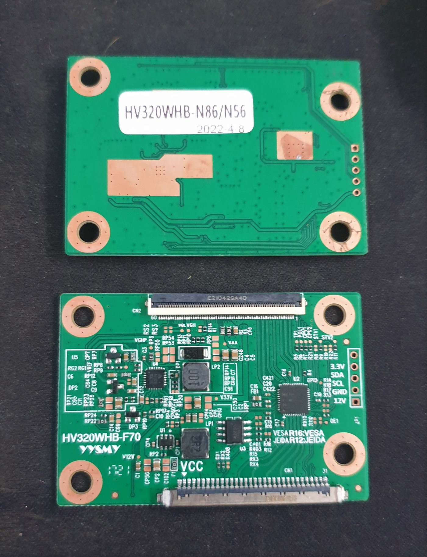 TCon T-Con OnBoard TV China HV320WHB-F70 prsamaan TC K5616H.801 Coocaa ...